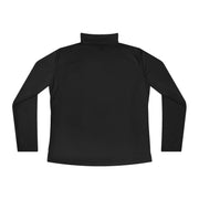 Ladies Quarter-Zip Pullover — 'WOLF' Logo Athletic Top